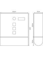 POŠTOVNÍ SCHRÁNKA 30,5X9,5X33CM 1067520 SASKA GARDEN