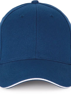K-up KP 185 6 panelová sandwich kšiltovka 20.0185 royal blue/white