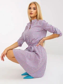 Šaty LK SK 508938.28X bílá a růžová