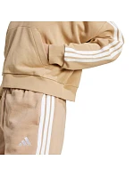 Dámská mikina s kapucí Essentials French Terry Quarter Zip beige JX7676