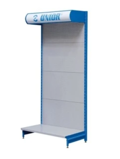 UNIOR Perforovaná výstavní deska s osvětlením.