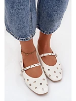 Dámské baleríny 21-41 bílo-stříbrné - Diamantique Dámské baleríny 21-41 bílo-stříbrné - Diamantique