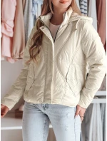 Dámská přechodná prošívaná bunda MARISSIA bílá FashionStreet TY4850