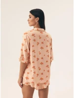 Henderson Dámské pyžamo 42686 Naranja kr/r S-2XL pruhované