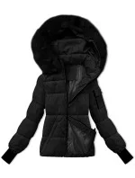 Černá dámská zimní bunda s odepínací kapucí S'west (B8303-1) Černá dámská zimní bunda s odepínací kapucí S'west (B8303-1)