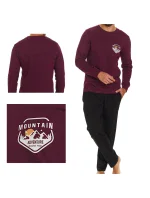 Pánské pyžamo 7139 wine plus - Doctornap Pánské pyžamo 7139 wine plus - Doctornap