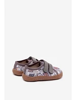 Dětské barefoot pantofle s kočkami Milami šedé Saphira