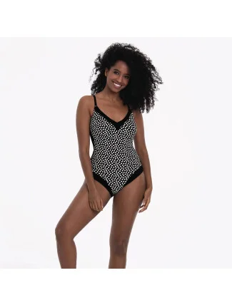 Jednodílné plavky Mabela 7790 černé s puntíky - RosaFaia Anita Jednodílné plavky Mabela 7790 černé s puntíky - RosaFaia Anita