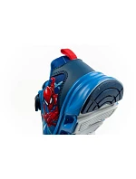 Leomil dětské sportovní boty Spiderman lehké tenisky na suchý zip LED modré