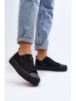 Dámské látkové tenisky Černé Staneva