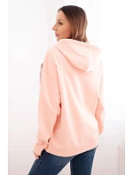 Dámská mikina s kapucí 35864 lososová - Kesi