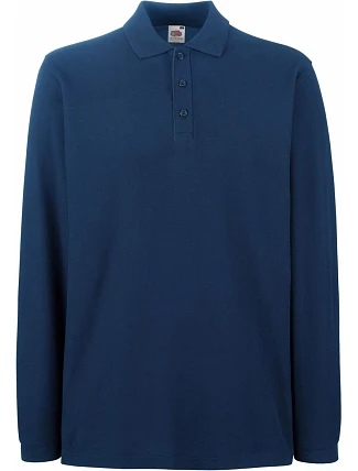 Fruit of the Loom Premium Polo LSL Piqué polo s dlouhým rukávem 16.3310 navy Fruit of the Loom Premium Polo LSL Piqué polo s dlouhým rukávem 16.3310 navy