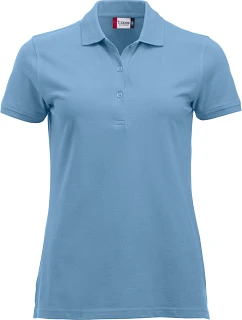 Clique Classic Marion S/S Dámské piqué polo z těžké bavlny 67.8246 light blue
