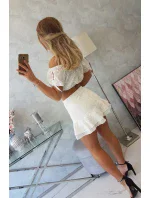 Vyšívaná sada v barvě ecru Vyšívaná sada v barvě ecru