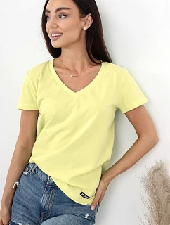 Dámské tričko Serek s krátkým rukávem hnědé - Off Pink