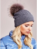 Dámská čepice AT CZ 173501 tmavě šedá Dámská čepice AT CZ 173501 tmavě šedá