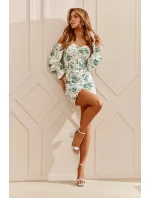 Módní stříbrné semišové sandály Merila na čtvercovém podpatku