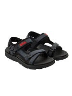 Lee Cooper pánské boty na suchý zip sandály na letní pláž světle modré černé