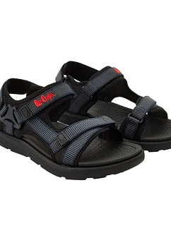 Lee Cooper pánské boty na suchý zip sandály na letní pláž světle modré černé