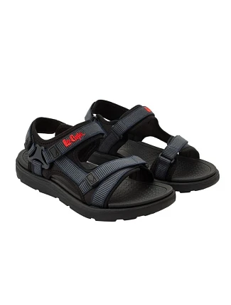 Lee Cooper pánské boty na suchý zip sandály na letní pláž světle modré černé