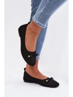 Černé balerínky s mašlí Amelivra