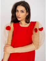 LK SK 506733 šaty.85 červená LK SK 506733 šaty.85 červená