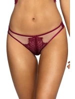 Svůdná tanga V-9438 vínová - Axami