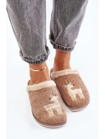 Dámské Pantofle S Jelenem Inblu CT000034 Béžové