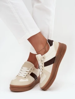 Dámské tenisky na platformě béžové Galivina