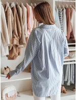 Dámská dlouhá oversize košile BLUSENA FashionStreet DY0456 v jedné velikosti Dámská dlouhá oversize košile BLUSENA FashionStreet DY0456 v jedné velikosti