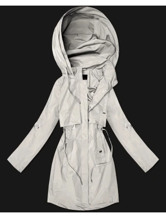 Klasyczna kurtka damska na podszewce Goodlookin jasny beżowy (B2006-46)