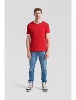 Fruit of the Loom Ringer T Racerback tričko 16.1168 red/white