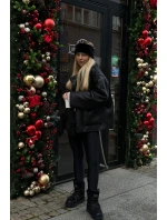 Voděodolné sněhové boty na platformě veganské D.Franklin DFSH370004 černé