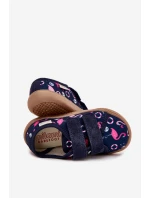 Dívčí pantofle Barefoot Plameňáci Milami Tmavě modré Saphira