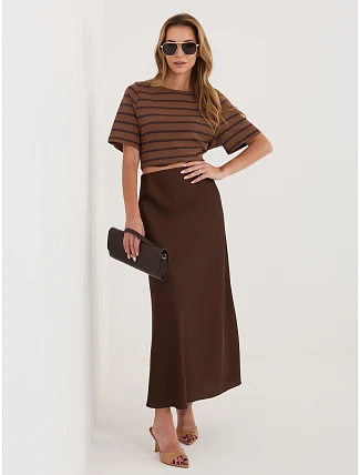 Sukně MI SD A2797.33 hnědá