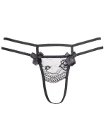 Tanga Plus Size V-8698 černá - Axami