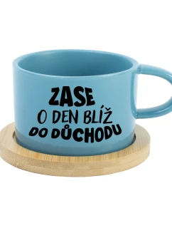 MOHLA BYCH BÝT MILÁ, ALE NECHCE SE MI - modrý hrníček makronka 200 ml