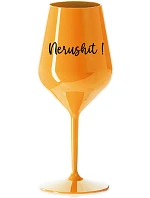 NERUSHIT! - oranžová nerozbitná sklenice na víno 470 ml NERUSHIT! - oranžová nerozbitná sklenice na víno 470 ml