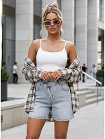 FashionStreet dámské modré džínové šortky SY0492