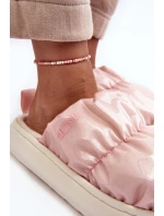 Lesklé Dámské Pantofle Růžové Big Star MM274129