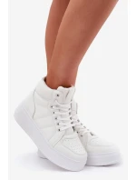 Vysoké dámské tenisky na platformě bílé Tillive Vysoké dámské tenisky na platformě bílé Tillive