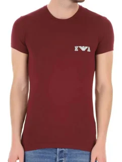 Pánské triko - 111035 1A526 - 00076 - vínová - Emporio Armani