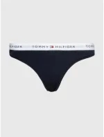 Dámská tanga THONG UW0UW03835 DW5 tm. modré - Tommy Hilfiger