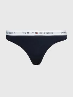Dámská tanga THONG UW0UW03835 DW5 tm. modré - Tommy Hilfiger