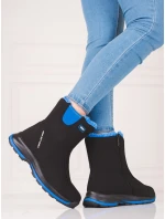 Exkluzívní dámské černé trekingové boty bez podpatku Exkluzívní dámské černé trekingové boty bez podpatku