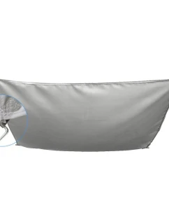 ZAHRADNÍ SLUNEČNÍK OBDÉLNÍK 4X3M ŠEDÝ