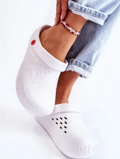 Dámské pantofle nazouváky Big Star bílé