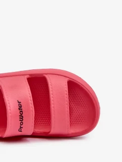 Lehké pěnové sandály na suchý zip ProWater Růžové