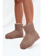 Dámské sněhule W5825 hnědé - Sweet Shoes