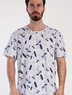 Pánská noční košile s krátkým rukávem Surfing